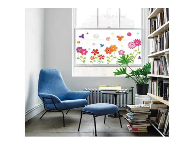 Hubatka Fensterfolie Jardin 70 x 150 cm, Bunt