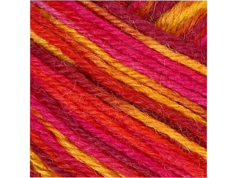 Creativ Company Wolle 50 g für Socken, Rot/Orange