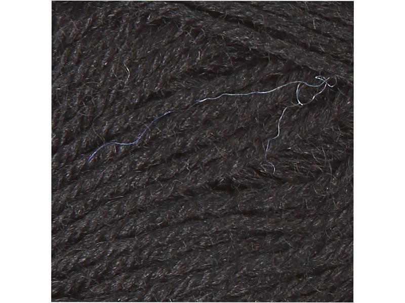 Creativ Company Wolle 50 g für Socken, Schwarz