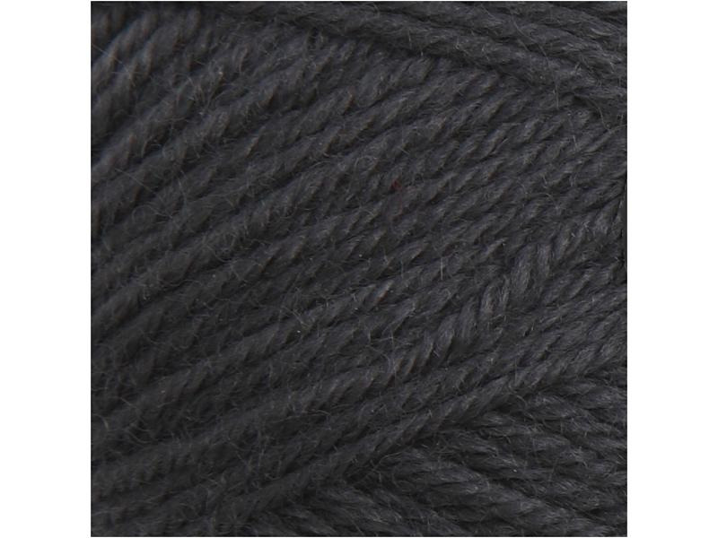 Creativ Company Wolle Babygarn Merino 50 g 14/4 Dunkelgrau