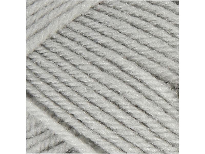 Creativ Company Wolle Babygarn Merino 50 g 14/4 Hellgrau
