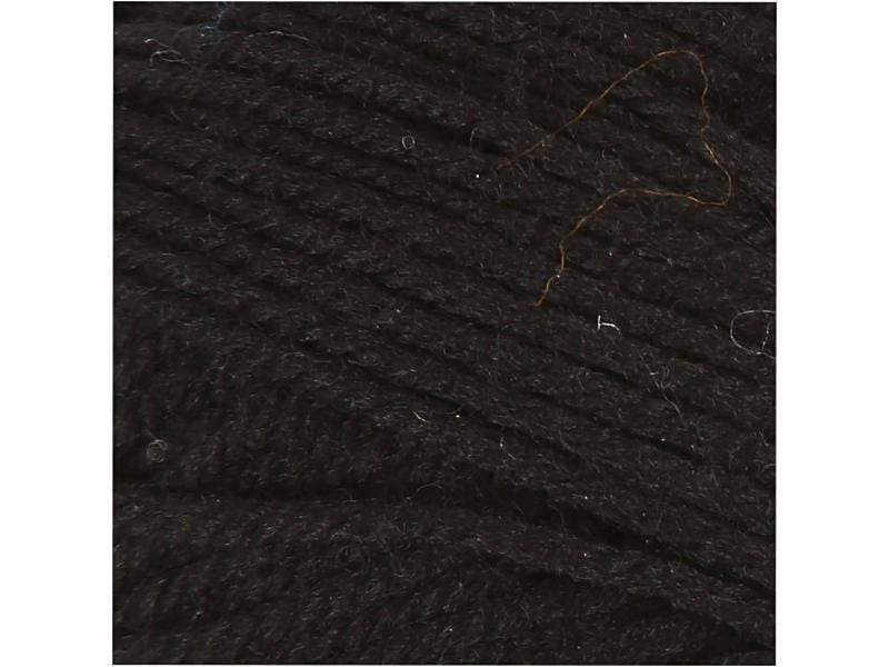 Creativ Company Wolle Babygarn Merino 50 g 14/4 Schwarz