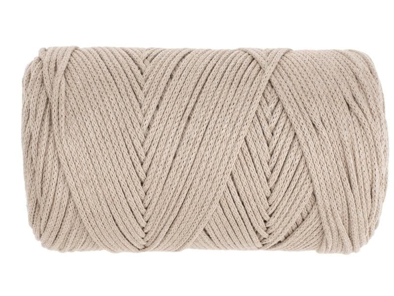 Glorex Wolle Makramee Cotton 2 mm, 250g, Taupe