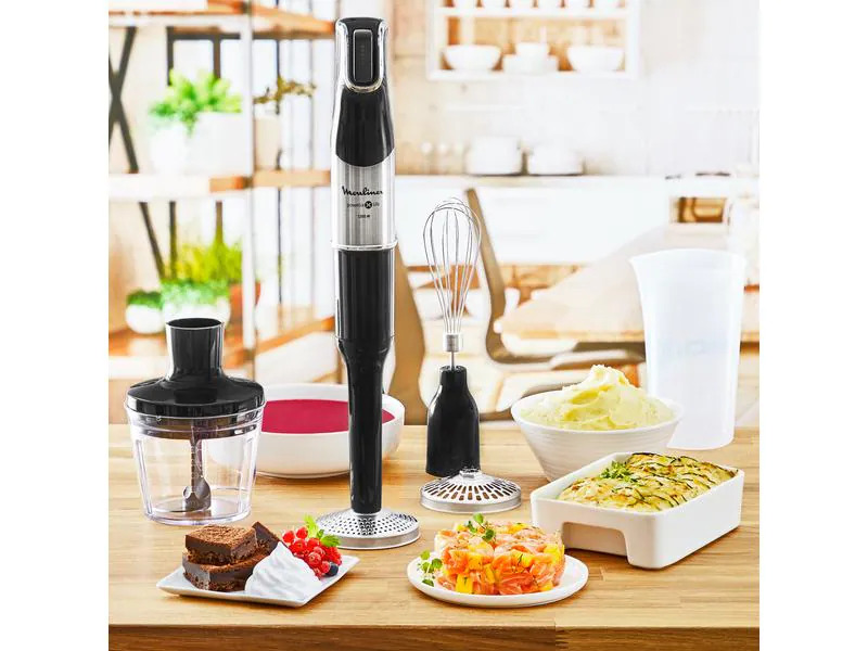 Moulinex Stabmixer Infinyforce Pro Mix Schwarz/Silber