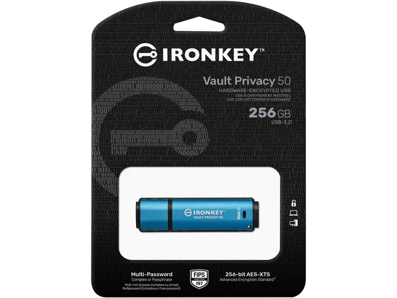 Kingston USB-Stick IronKey Vault Privacy 50 256 GB