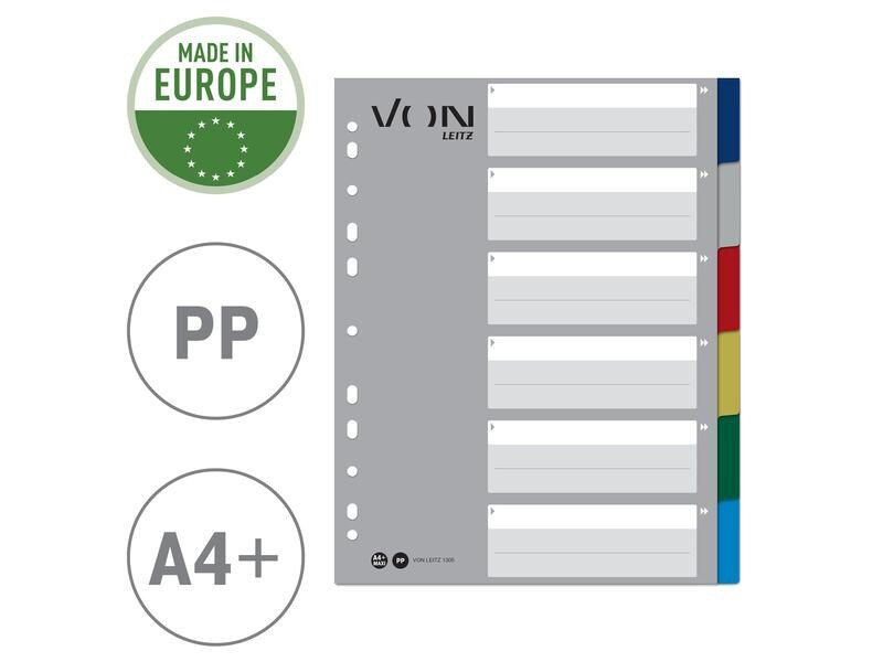 VON Register Blanko, A4, 1-5