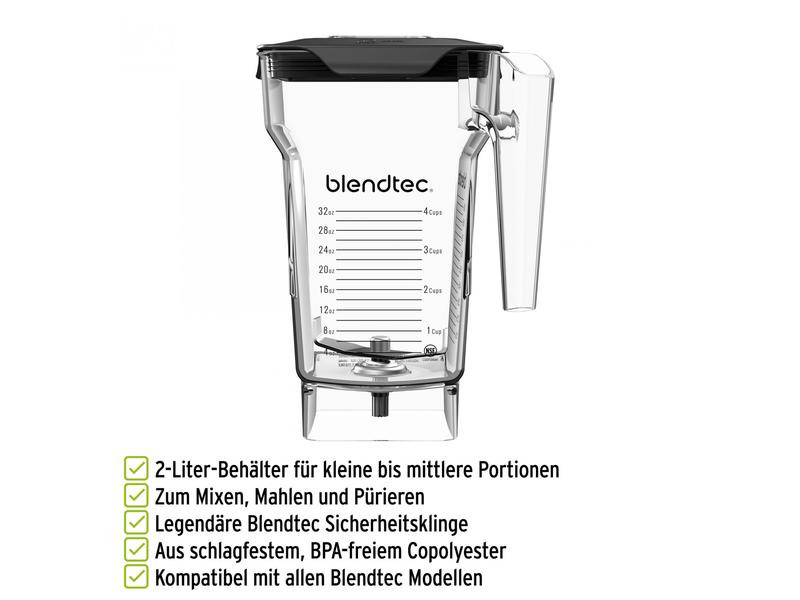 Blendtec Mixbecher FourSide Jar Transparent