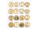 Glorex Brennstempel Buchstaben A-L 16-teilig