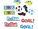 Glorex Moosgummi Sticker Fussball 29-teilig, selbstklebend