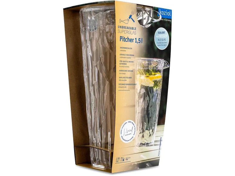 Koziol Karaffe Club 1.5 l, Transparent