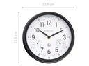 NeXtime Gartenuhr Jasmine Ø 23.4 cm, Schwarz
