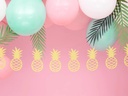 Partydeco Girlande Ananas 150 x 13 cm, Gold