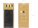 Partydeco Girlande Quasten 1.5 m, Gold/Schwarz