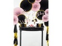 Partydeco Girlande Quasten 1.5 m, Gold/Schwarz
