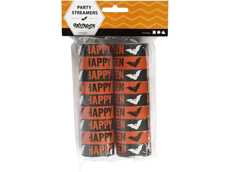 Creativ Company Papierdekoration Halloween Luftschlangen, 2 Stück