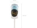 Partydeco Konfettikanone Push-Pop Ø  8 mm, 1 Stück, Blau