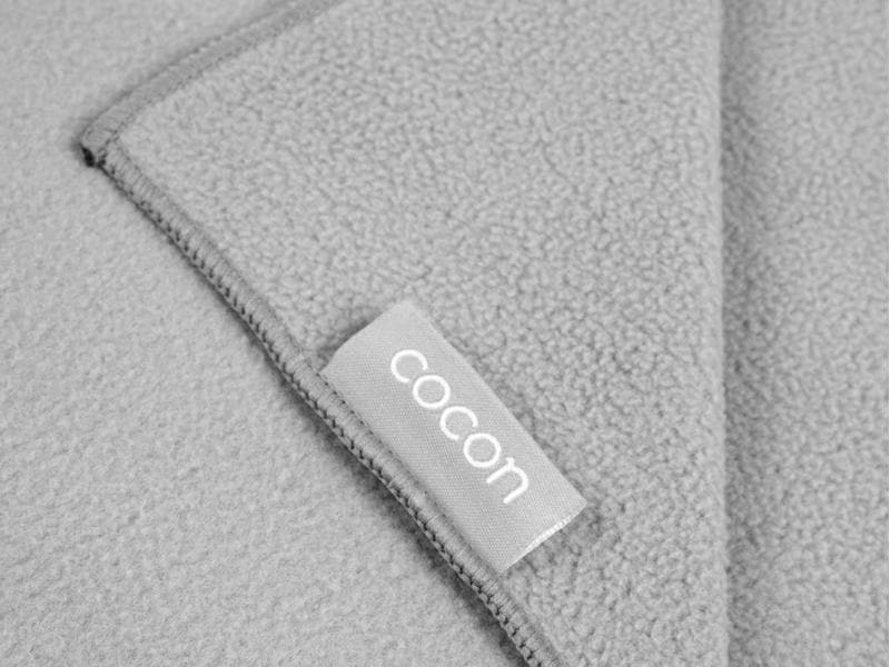 COCON Decke Fleecedecke 150 x 210 cm, Hellgrau