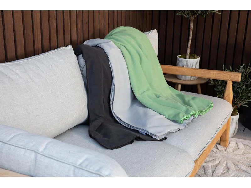 COCON Decke Fleecedecke 150 x 210 cm, Hellgrau