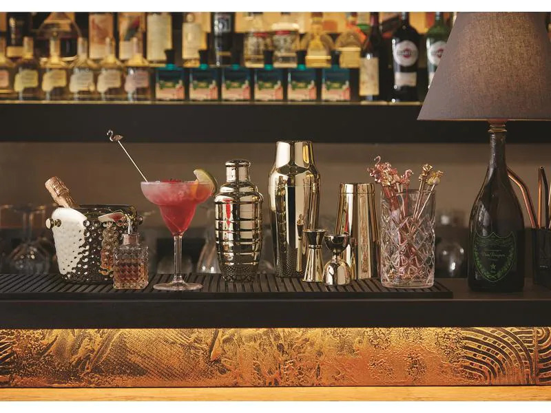 Paderno Einweg-Cocktailrührer Flamingo 4 Stück Rosé