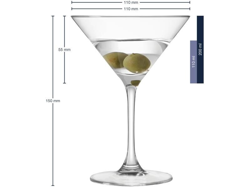 Leonardo Cocktailglas Ciao 200 ml, 6 Stück, Transparent