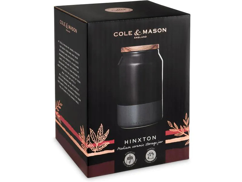 Cole&amp;Mason Vorratsdose Hinxton 1.25 l, Schwarz