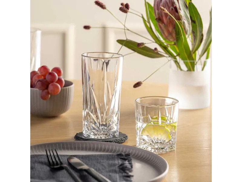 Leonardo Longdrinkglas Capri 390 ml, 4 Stück, Transparent