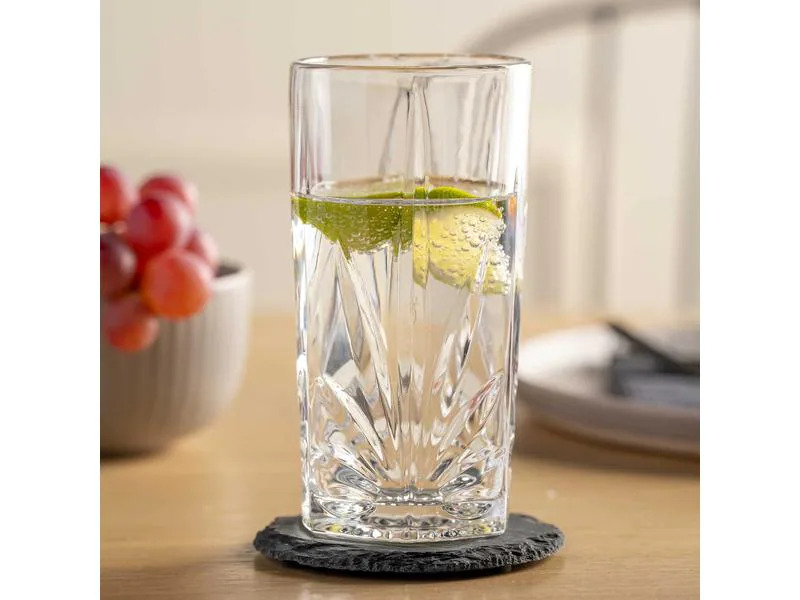 Leonardo Longdrinkglas Capri 390 ml, 4 Stück, Transparent