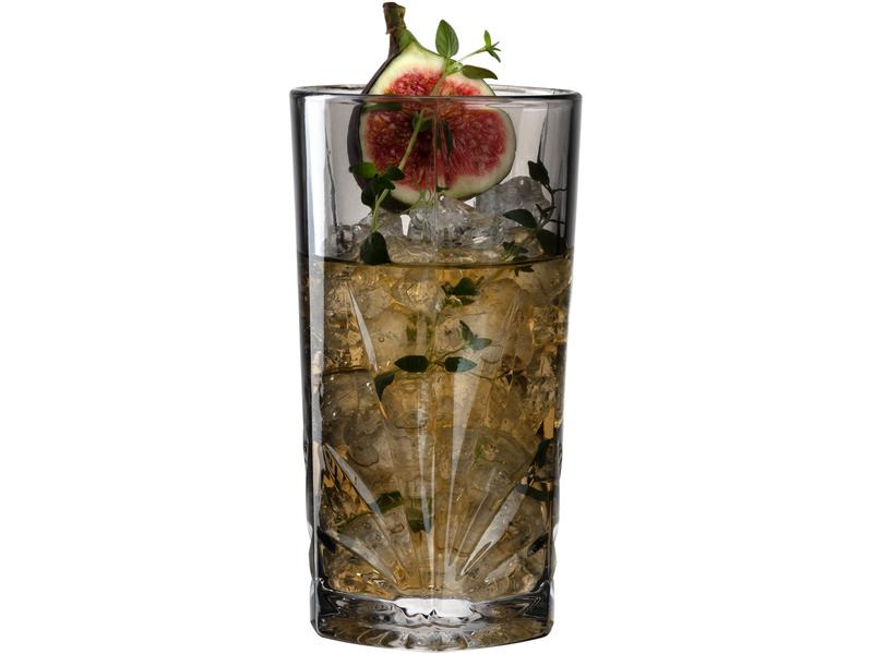 Leonardo Longdrinkglas Capri 530 ml, 4 Stück, Grau
