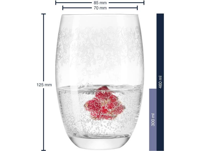 Leonardo Longdrinkglas Chateau 460 ml, 6 Stück, Transparent