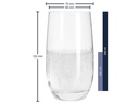 Leonardo Longdrinkglas Tivoli 390 ml, 6 Stück, Transparent