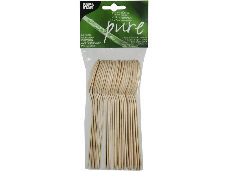Papstar Einweg-Löffel Pure 25 Stück Braun