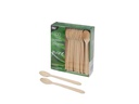 Papstar Kaffeelöffel Pure Holz 11 cm, 100 Stück