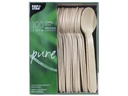 Papstar Löffel Pure Holz 100 Stück Braun