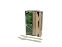 Papstar Messer Pure Holz 100 Stück Braun