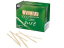 Papstar Rührstäbchen Pure 1000 Stück Hellbraun