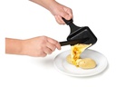Stöckli Raclette-Zangenspachtel &amp; Grillzange, 2 Stück, Schwarz