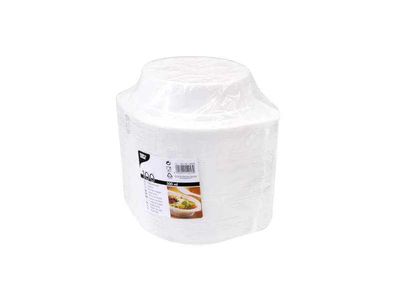 Papstar Teller Suppenterrine 15.6 cm, 100 Stück, Weiss