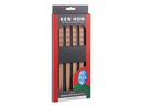 Ken Hom Essstäbchen 26 cm 8-teilig, Beige