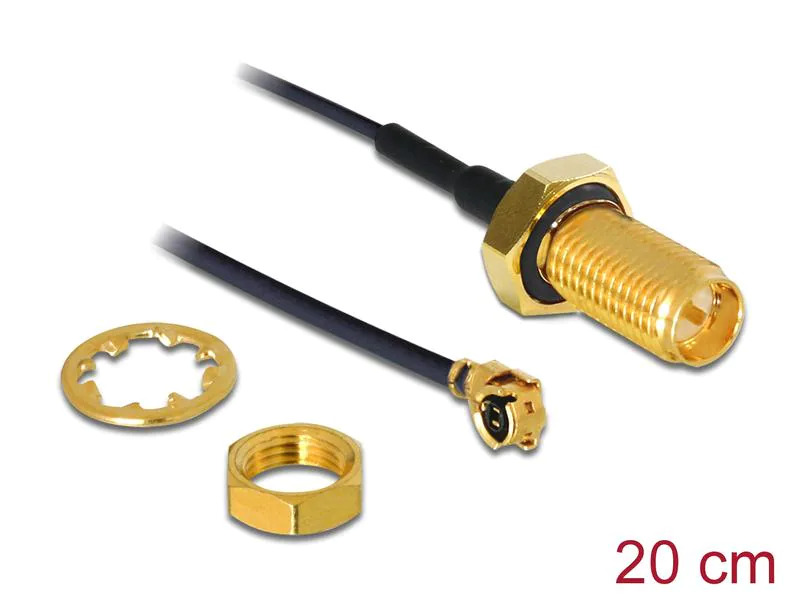 Delock Antennenkabel RP-SMA zu MHF I, 0.2 m