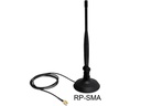 Delock WLAN-Antenne 802.11 b/g/n RP-SMA 4 dBi Rundstrahl
