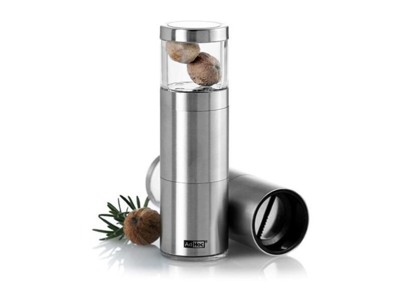 AdHoc Muskatmühle MUSKATINO PM87 12.5 cm, Silber