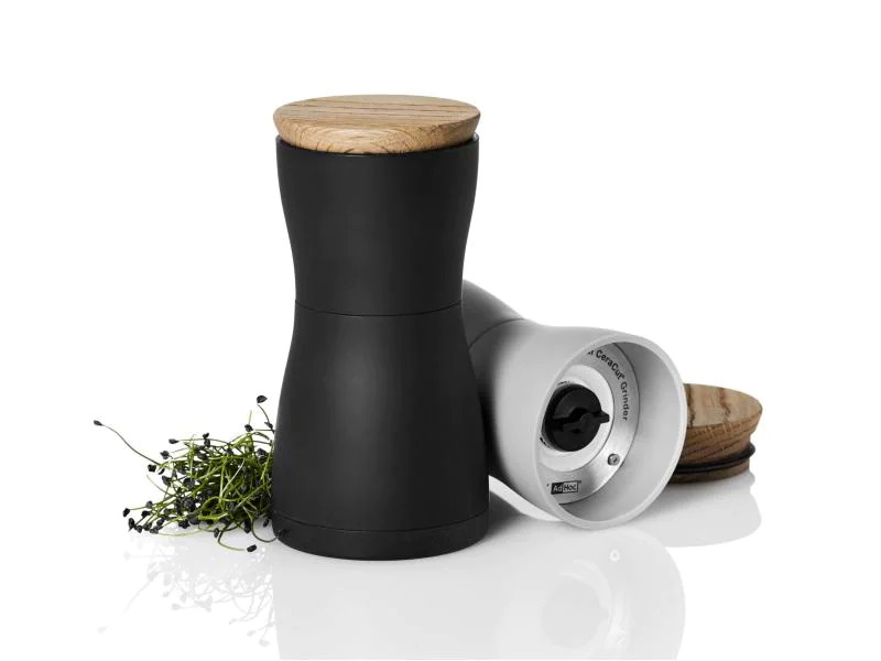 AdHoc Salz- und Pfeffermühle TWIN MP125  13.3 cm, Weiss/Schwarz