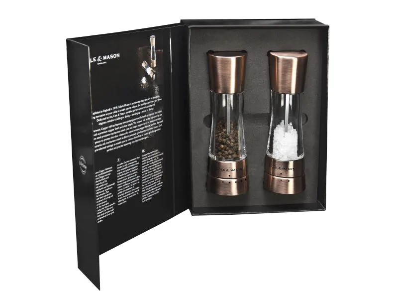 Cole&amp;Mason Salz- und Pfeffermühle Derwent 19 cm, Kupfer/Transparent