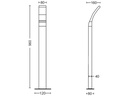Philips Sockel-/Wegeleuchte Splay, 1100 lm, 4000 K, Anthrazit