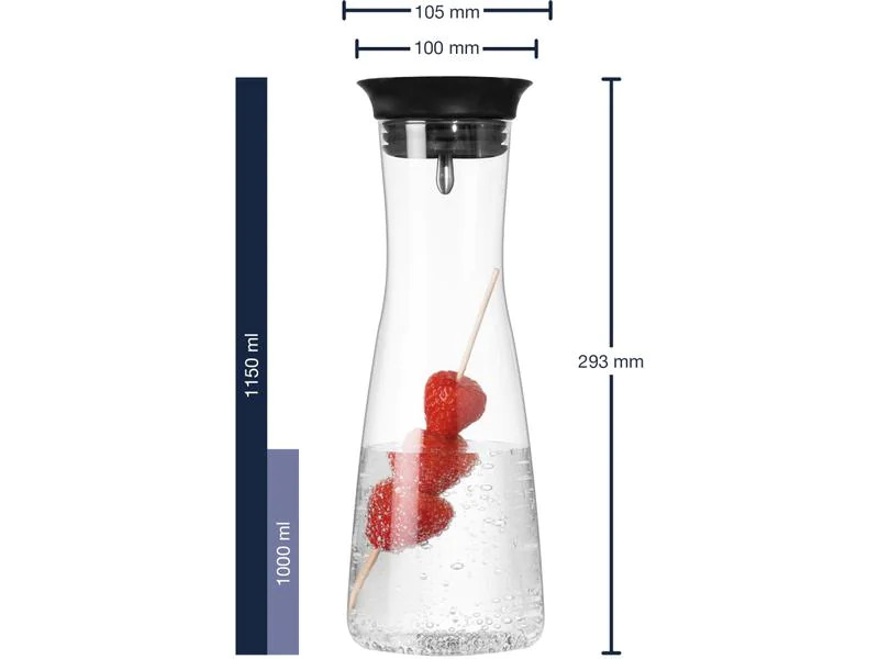 Leonardo Wasserkaraffe Ciao 1 l, Transparent