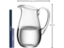 Leonardo Wasserkrug Giardino 1 l, Transparent