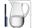 Leonardo Wasserkrug Giardino 1.5 l, Transparent