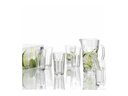Leonardo Wasserkrug-Set Rock 1 l 7-Teilig, Transparent