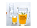 Leonardo Wasserkrug-Set Rock 1 l 7-Teilig, Transparent