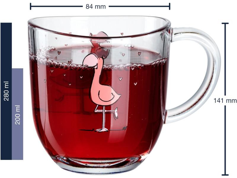 Leonardo Kindertasse Flamingo 6-teilig